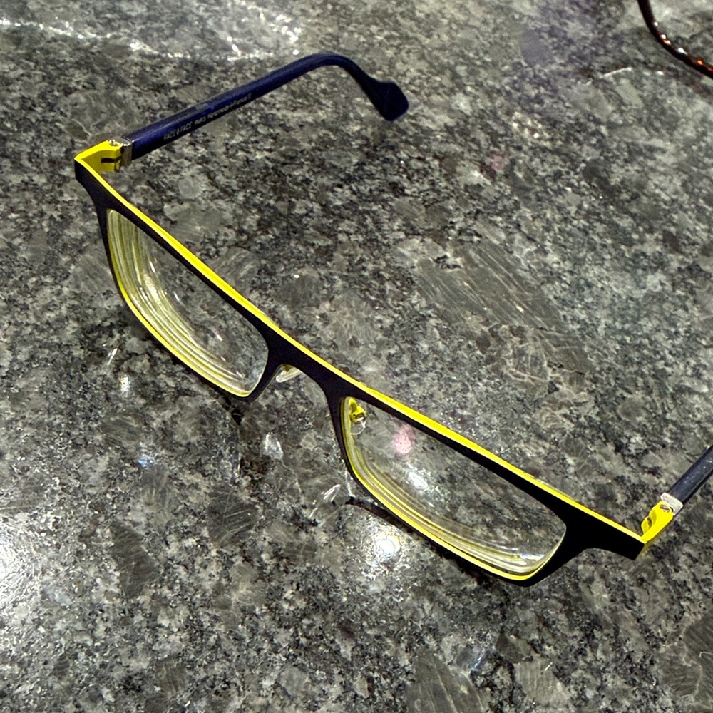 Face A Face Lucas 1 Eyeglasses FRAMES 9342 Blue Yellow 48 16-140 Paris